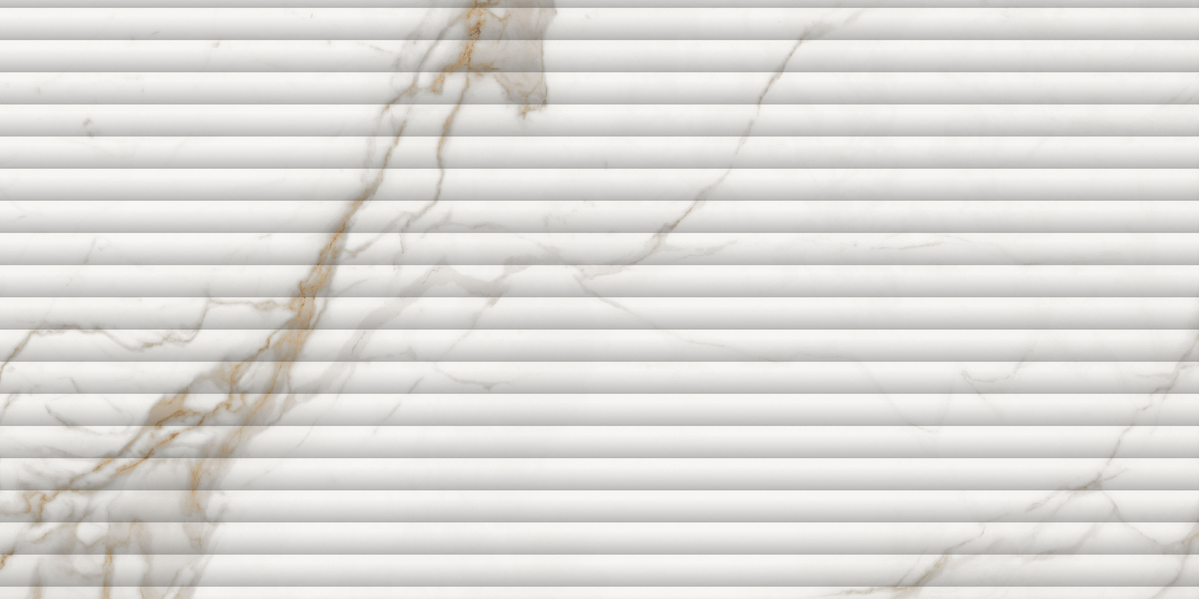 Calacatta Warm 3D Concave 60x120 SilkTec®