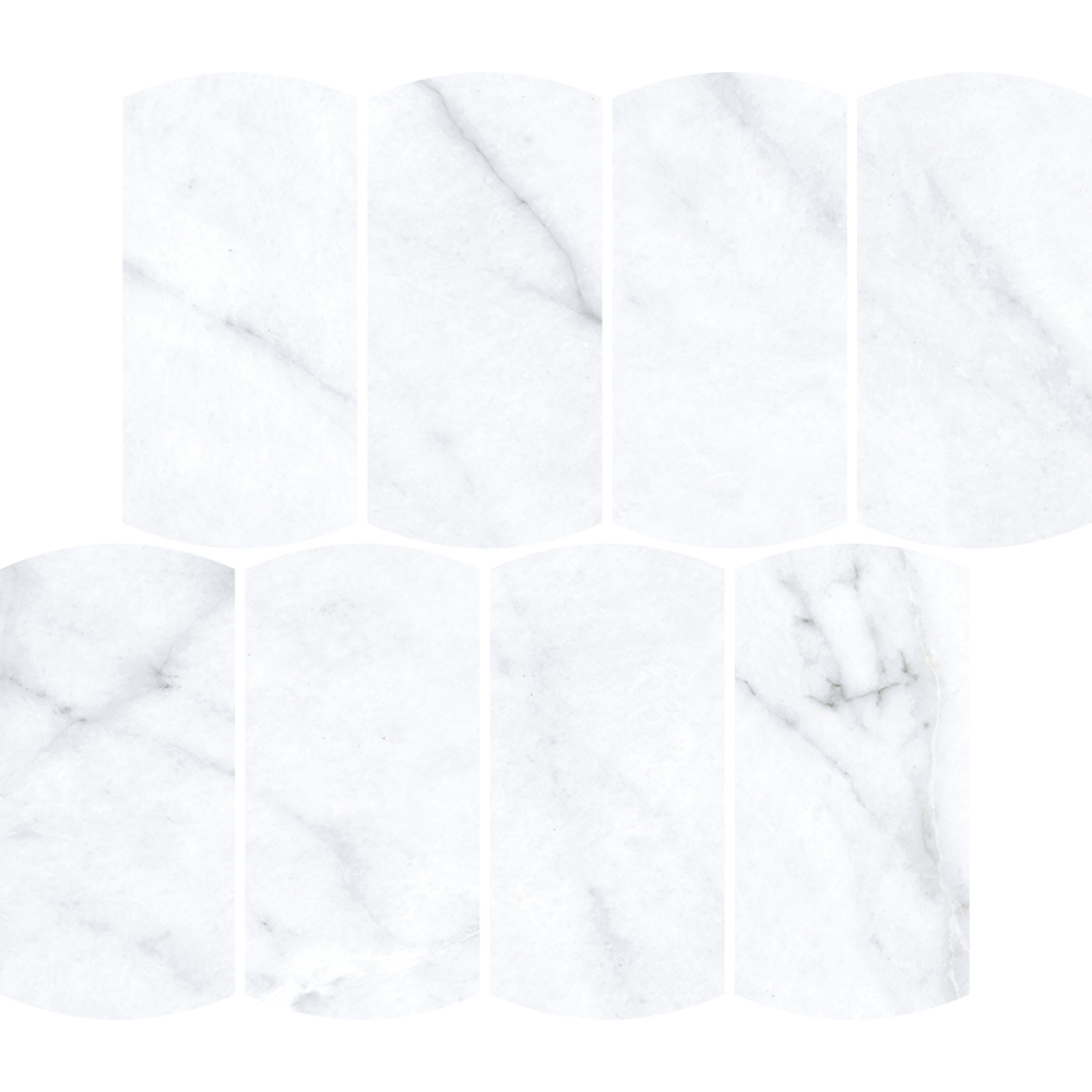 Kaolin Giselle 2.0 Mosaic-Arco 33.8x30 SilkTec®