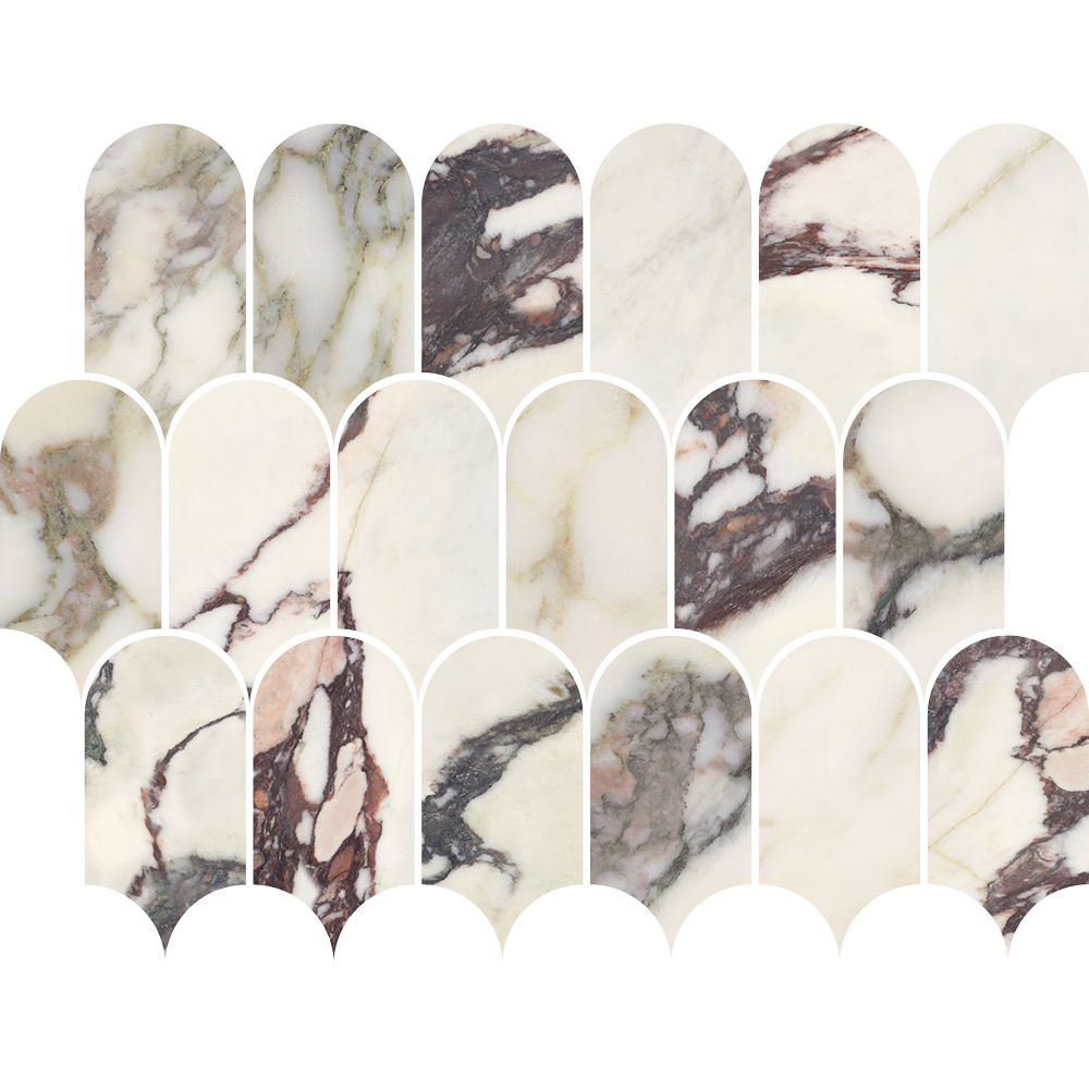 Kaolin x Greg Natale Calacatta Viola Mosaic-Roman 30x24 SilkTec®