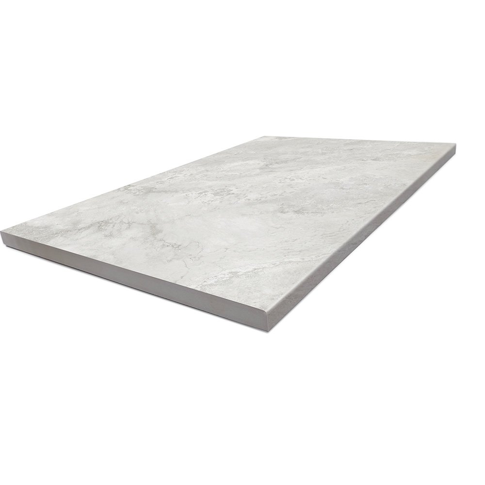 Baroque Light Grey 40x60 20mm Bullnose-Pencil Edge