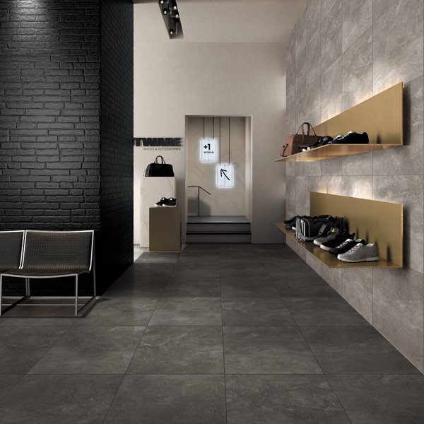 Snow Black 60x60  Matt