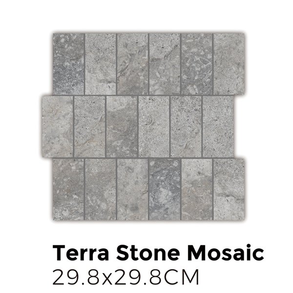 TerraStone Cinder Mosaic 29.8x29.8 Surfacetec